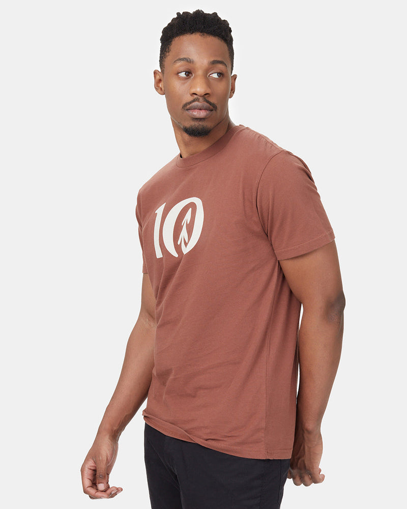 Red Crew Neck Graphic Tee