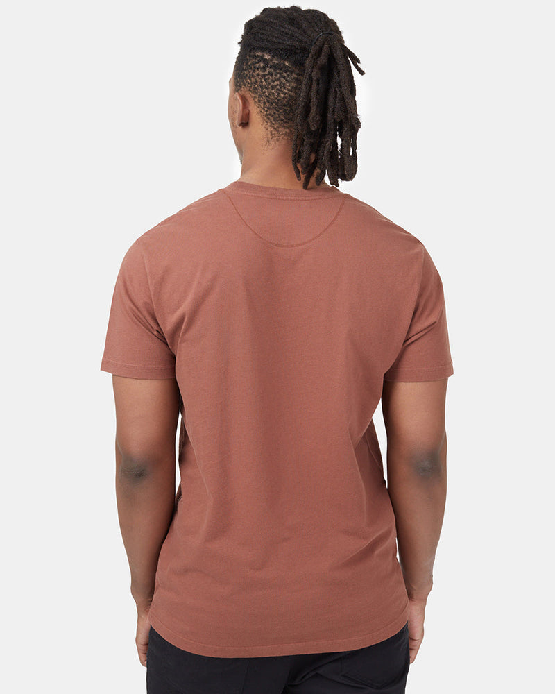 Red Crew Neck Graphic Tee