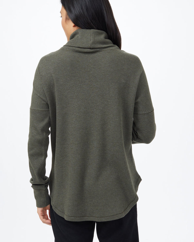 Green Women's Waffle Knit Sweater