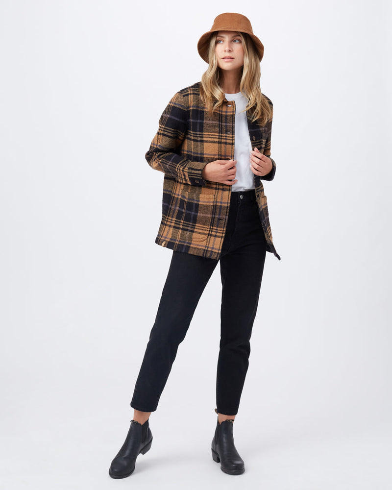 Brown Women's Organic Cotton Shacket