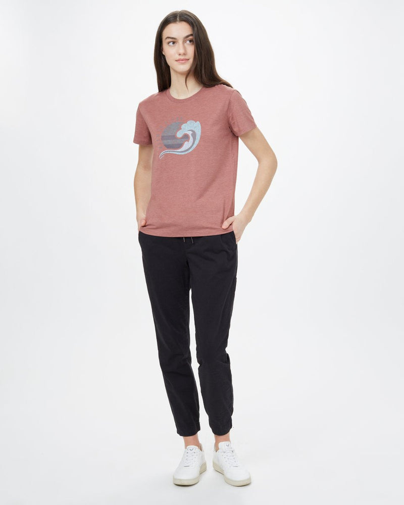 Pink Recycled Polyester Graphic Tee