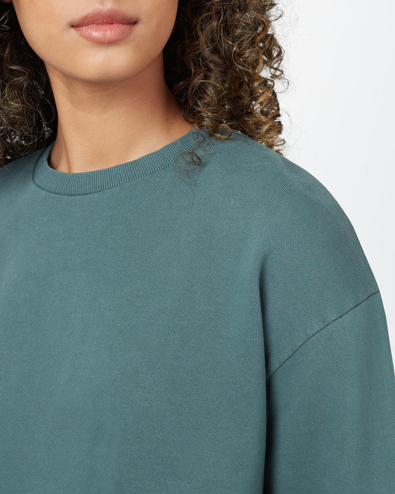 Green Women's Organic Cotton Crewneck Sweatshirt
