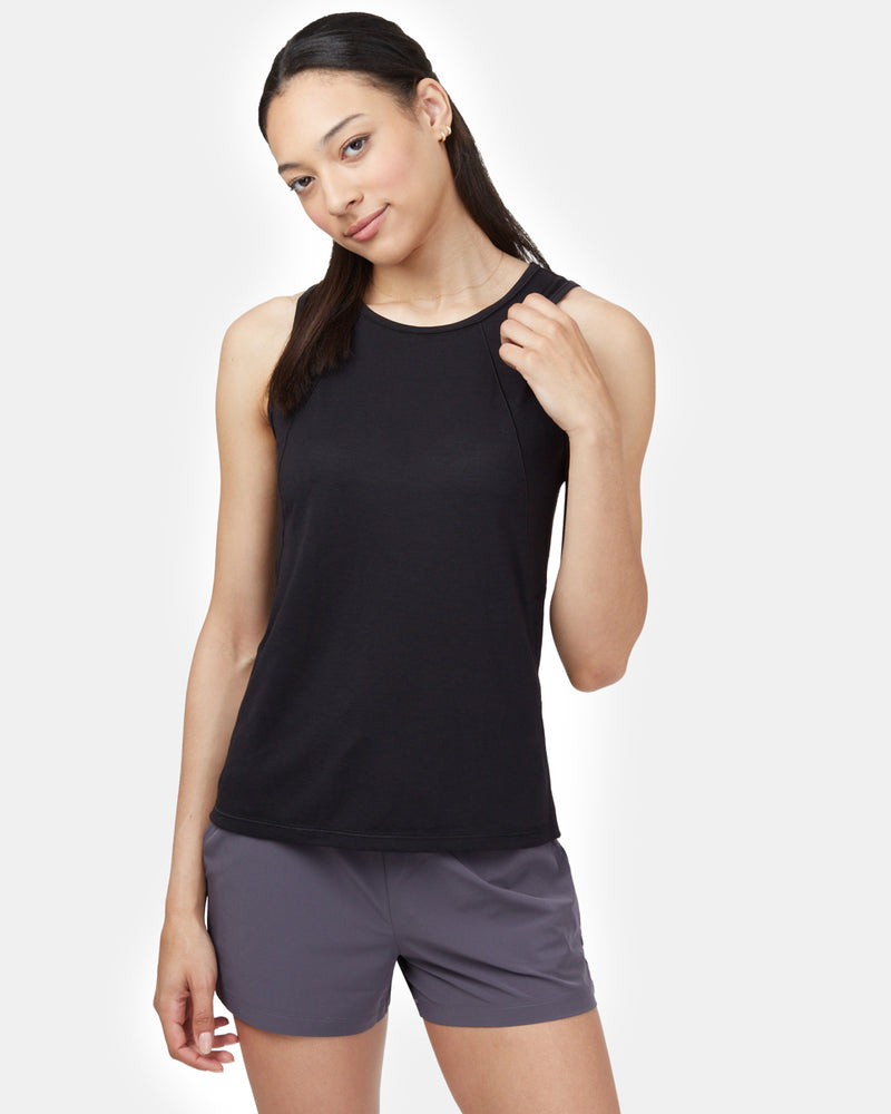 Black Women's Recycled Polyester Tank