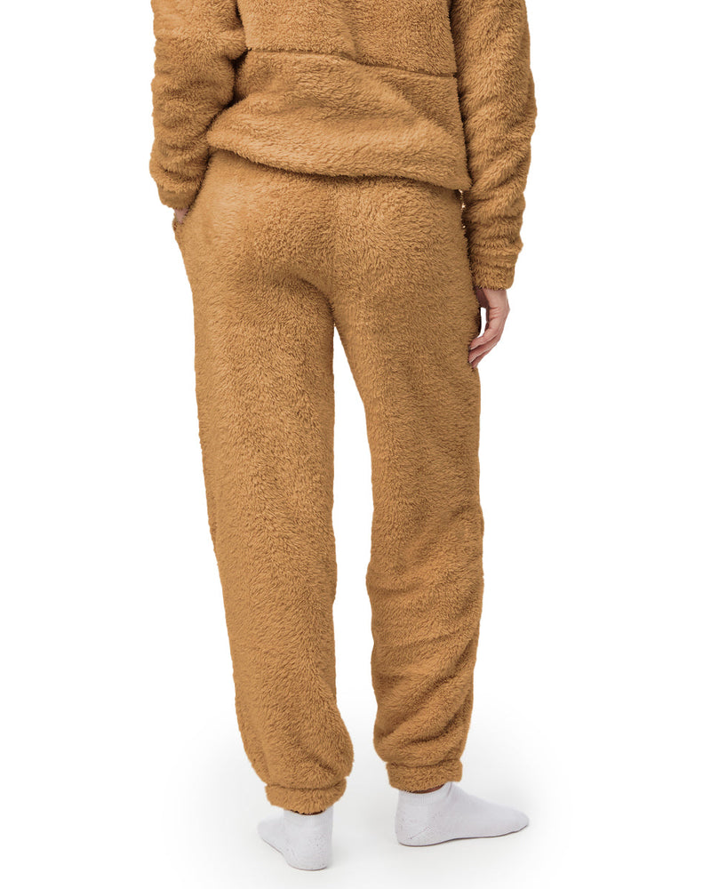 Women's Fuzzy Polyester Joggers