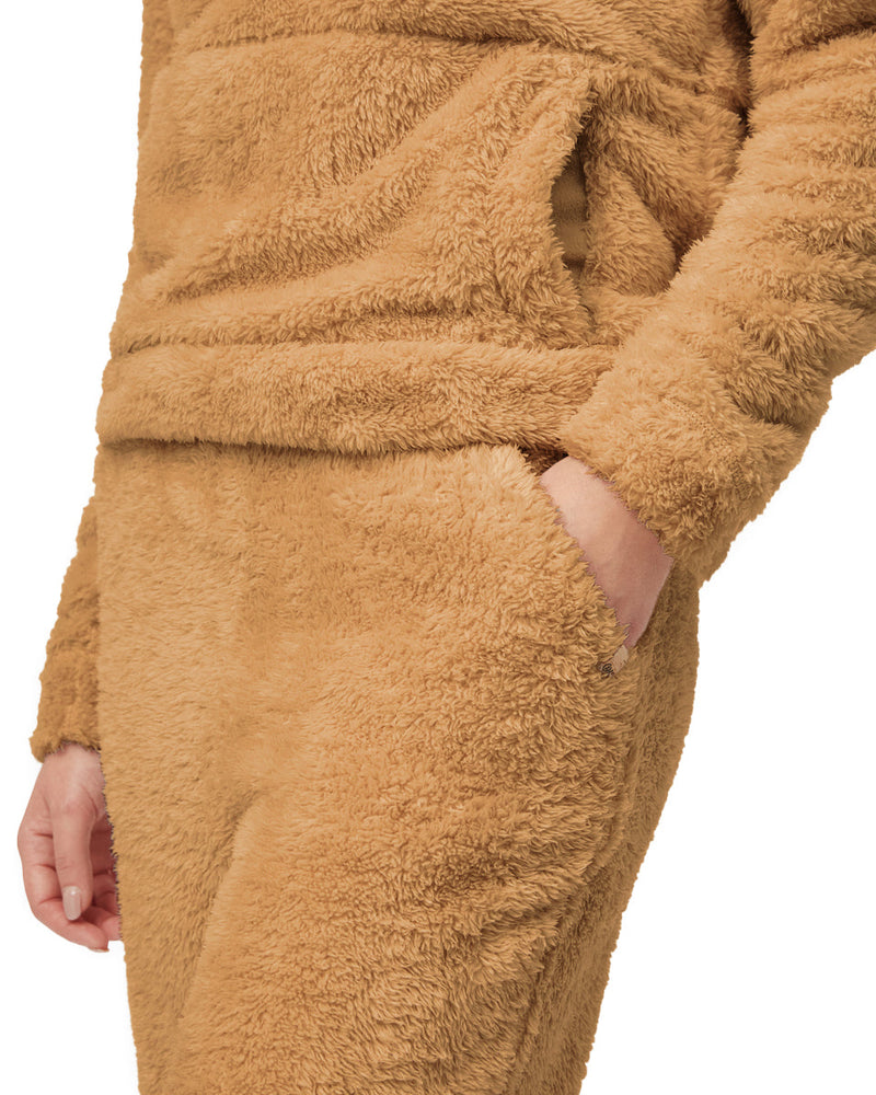 Women's Fuzzy Polyester Joggers