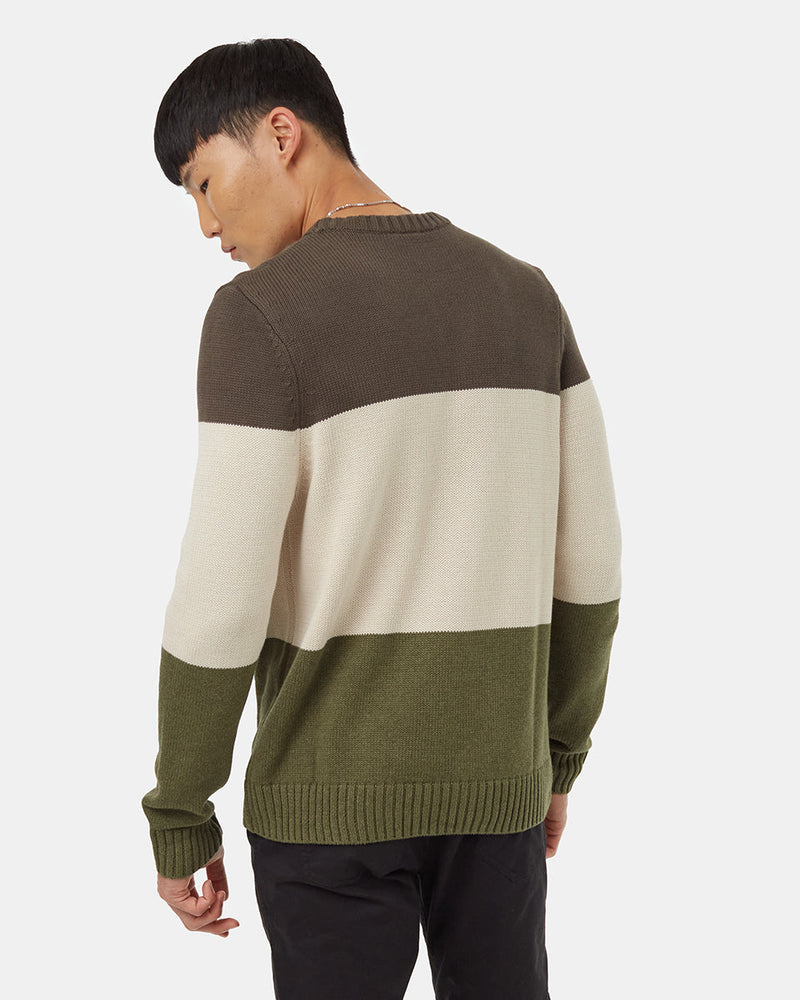 Men's Organic Cotton Striped Jumper