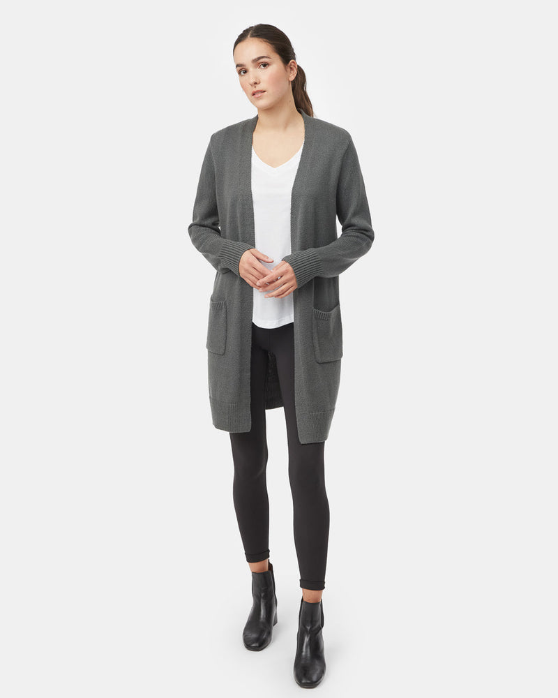 Women's Wool Mid Length Cardigan