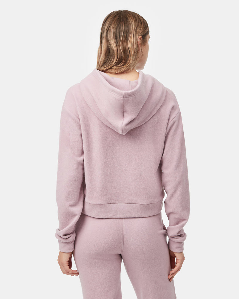Women's Recycled Polyester Cropped Hooded Pullover